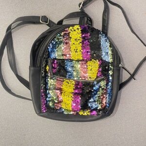 Multicolor Sequin‎ Mini Backpack